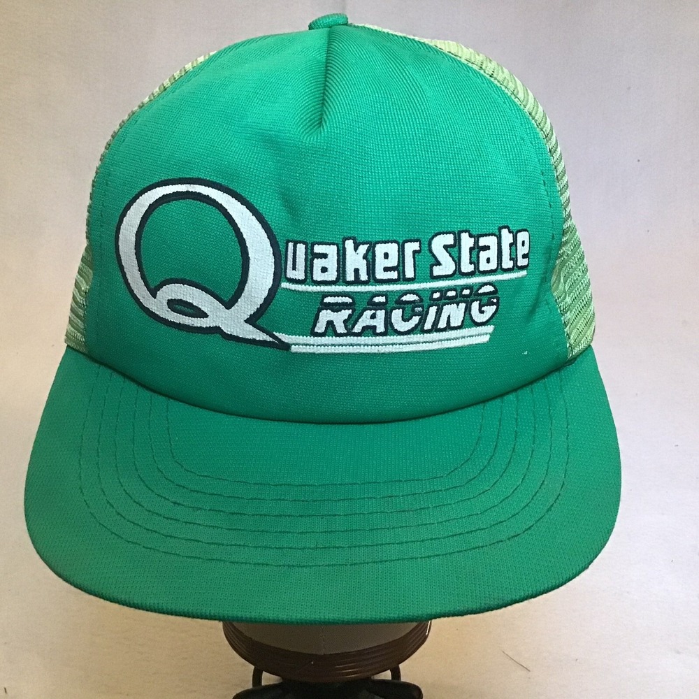 Vintage Ricky Rudd Quaker State Racing Mesh Trucker Hat Nascar Cap King Sport